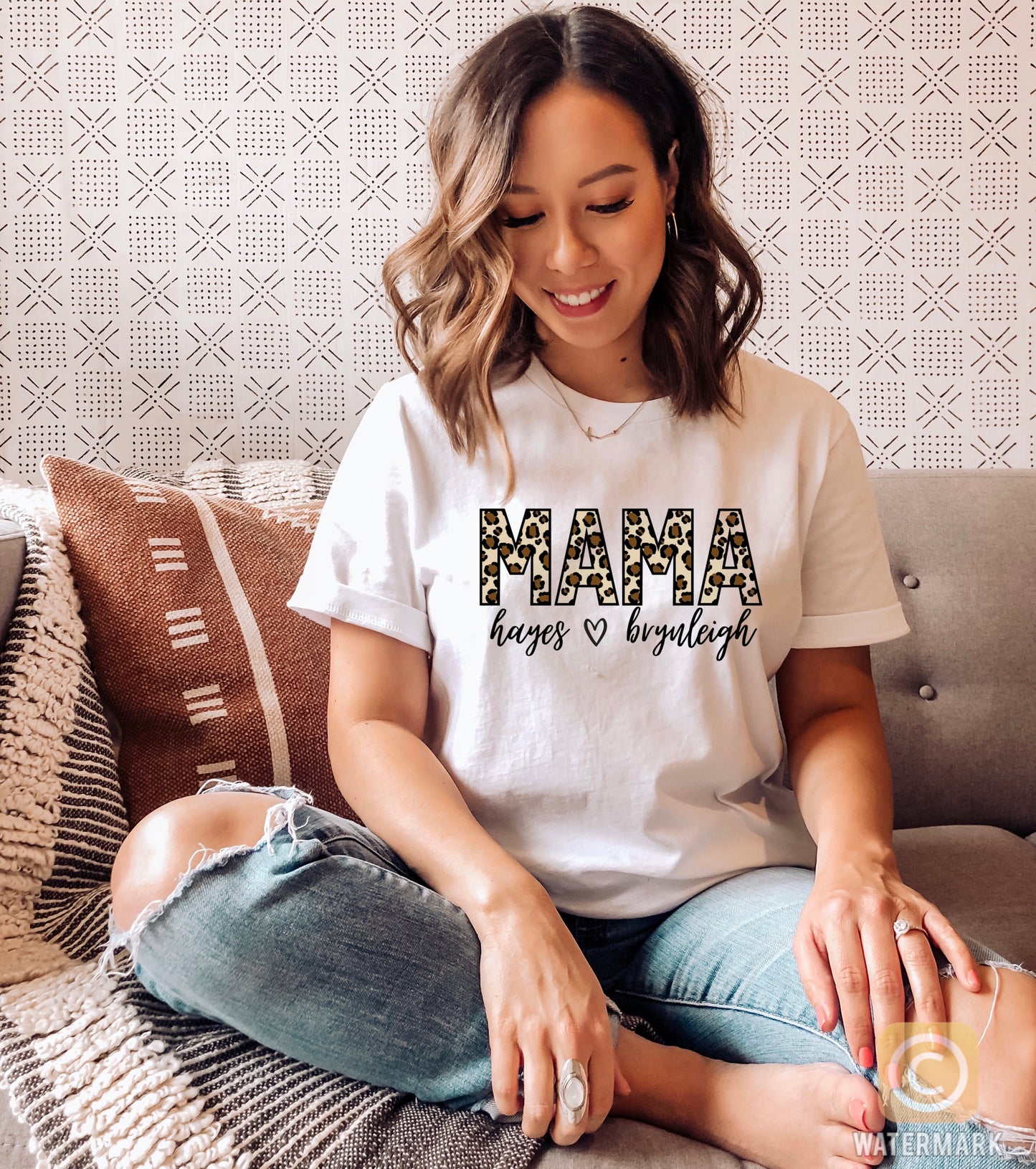Custom Leopard Mama Tee