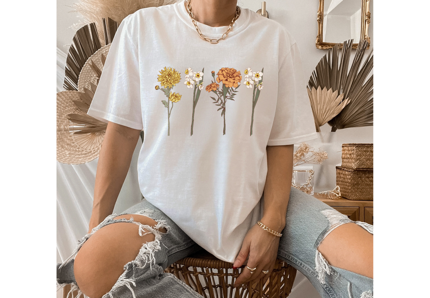 Birth Month Flowers Tee/Sweatshirt - sublimation