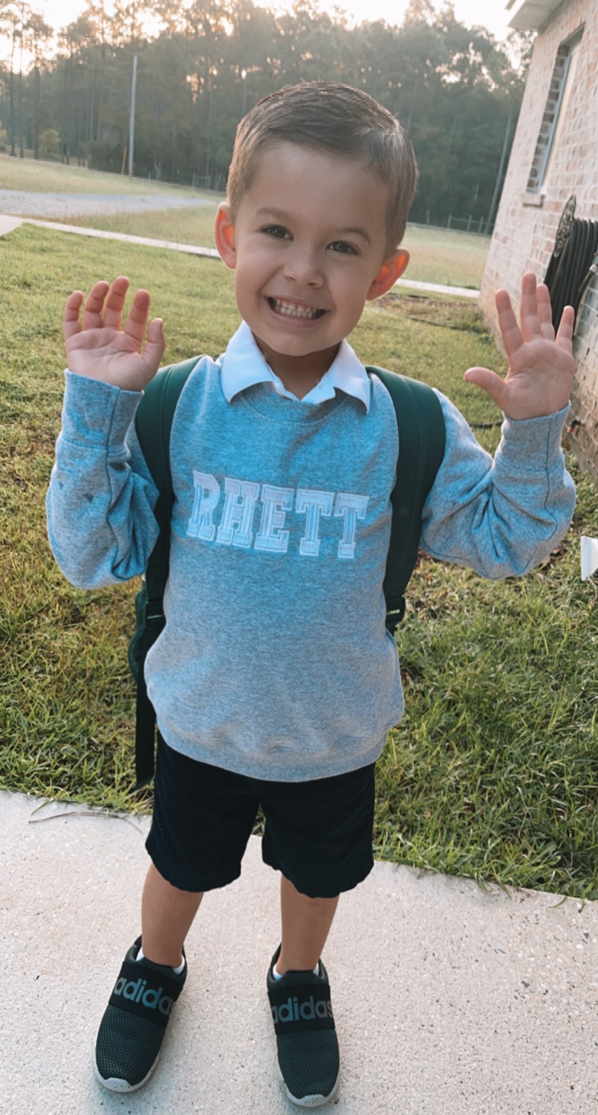 Embroidered Kids Sweatshirt