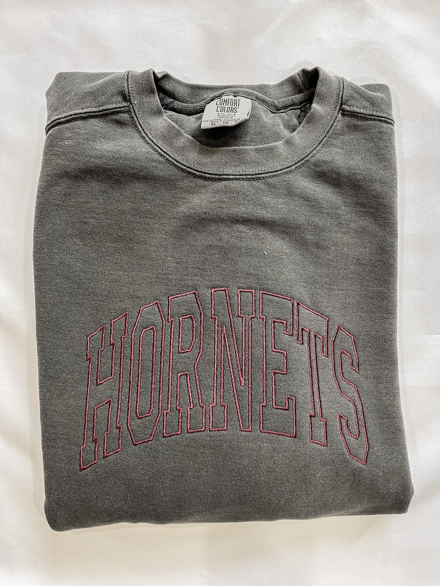 Embroidered Hornets Comfort Colors Sweatshirt
