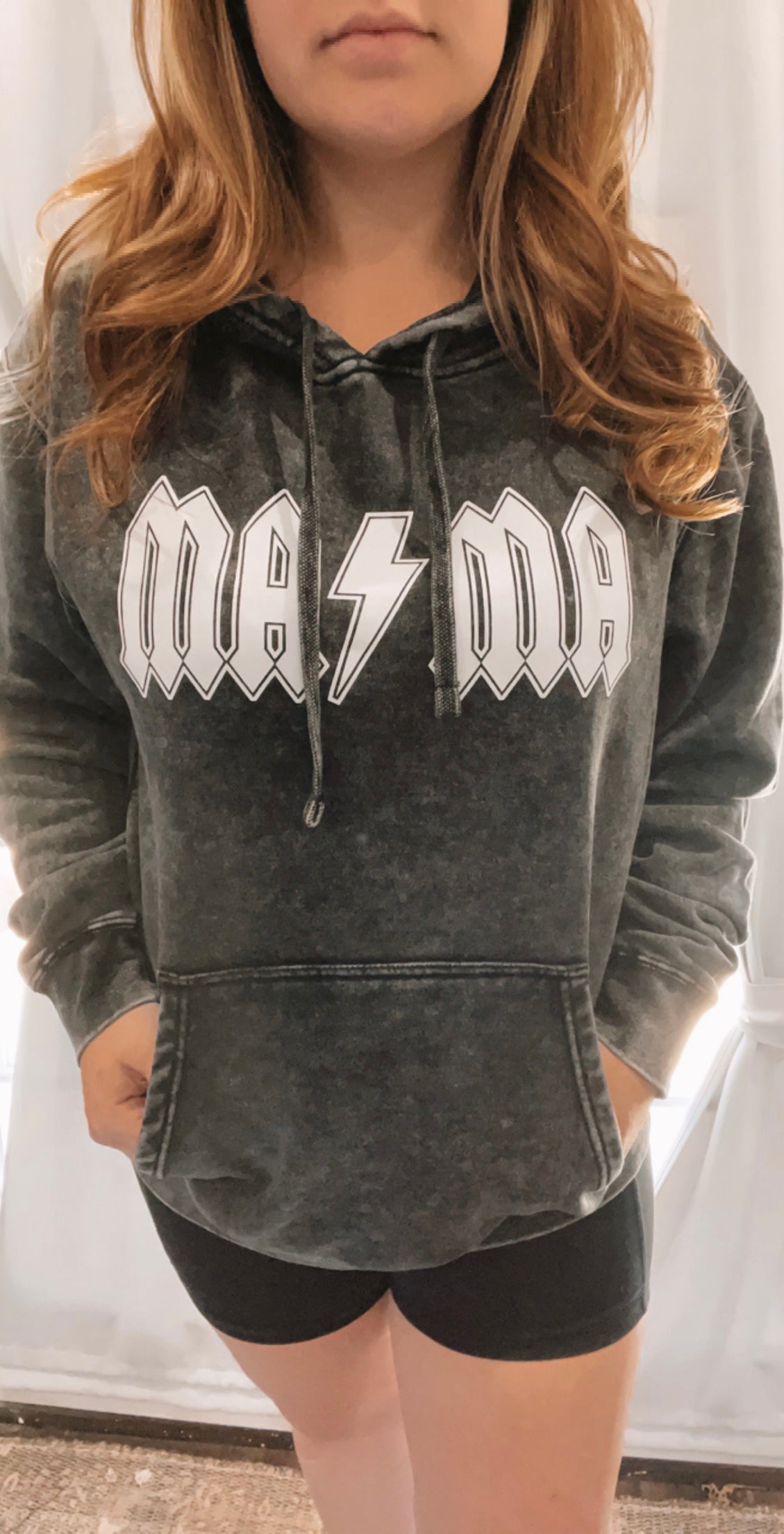 Mama Mineral Wash Hoodie