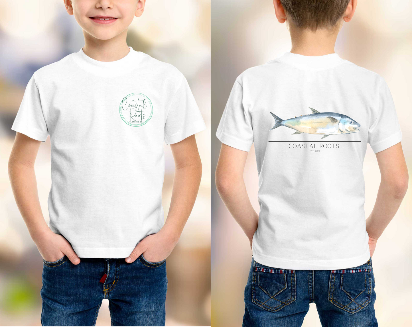 Coastal Roots Watercolor Tuna Tee
