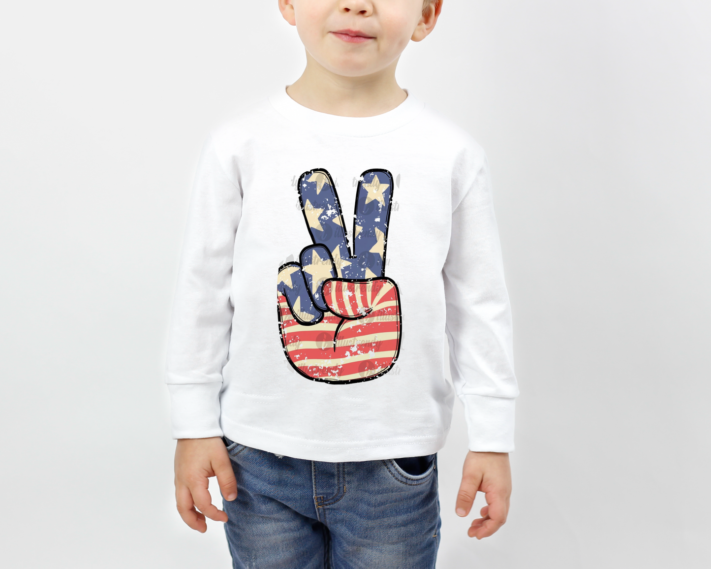 Patriotic Peace Sign Tee