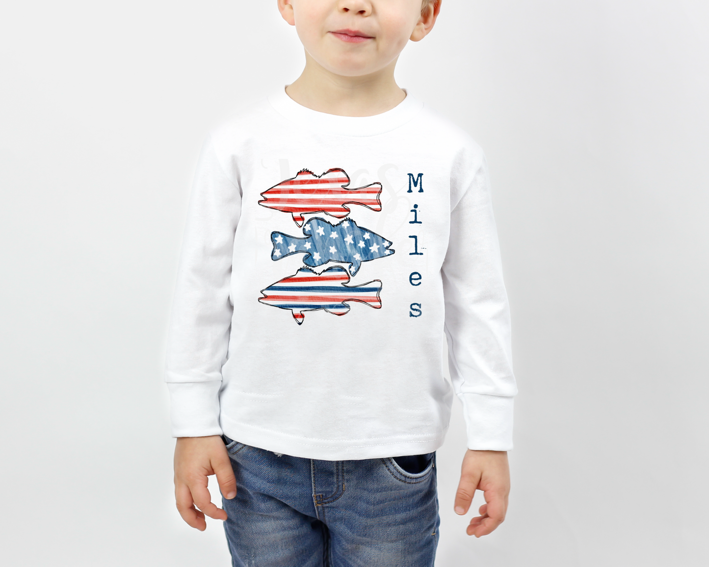 Patriotic Fish Trio Tee