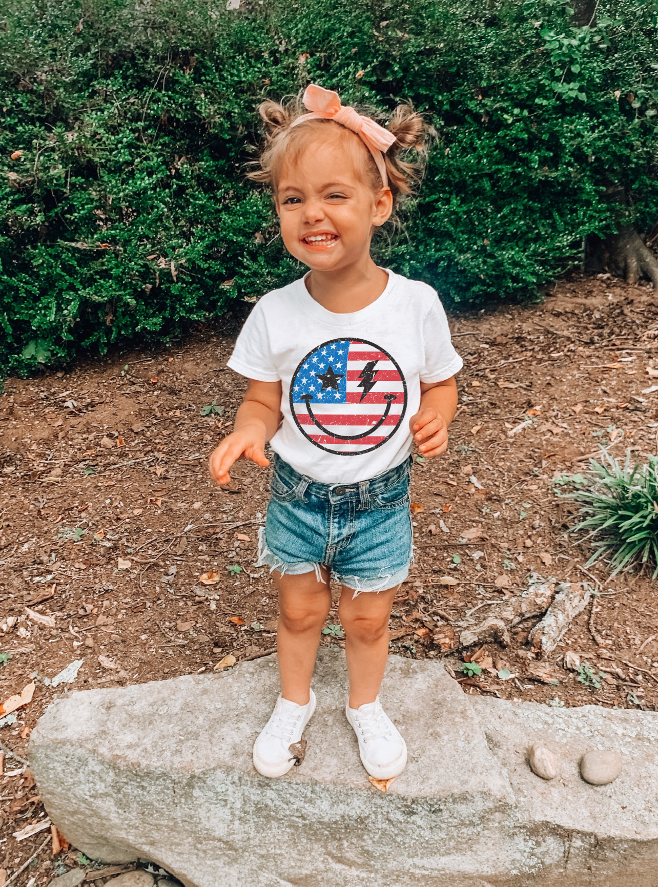 Patriotic Smiley Tee