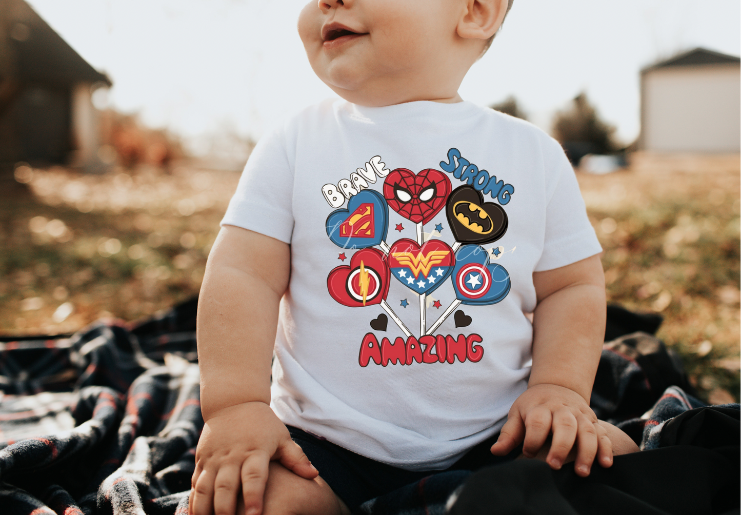 Superhero Valentine Sucker Affirmations Tee