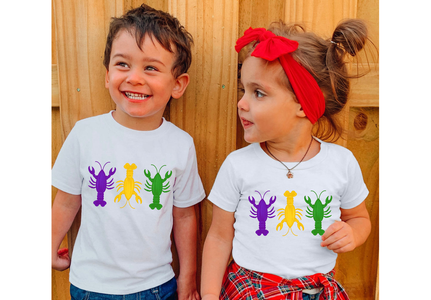 Mardi Gras Crawfish Trio Tee