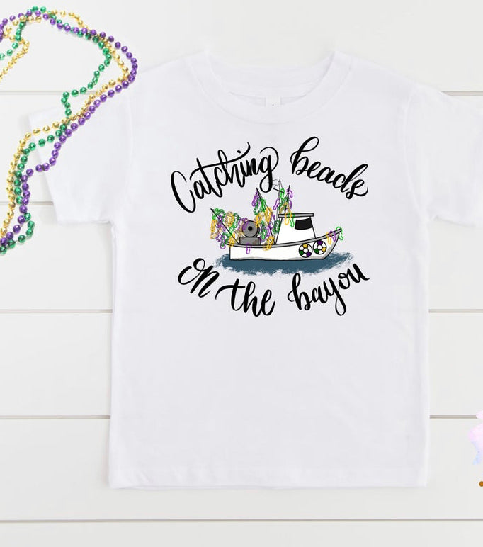 Catching Beads on the Bayou Tee
