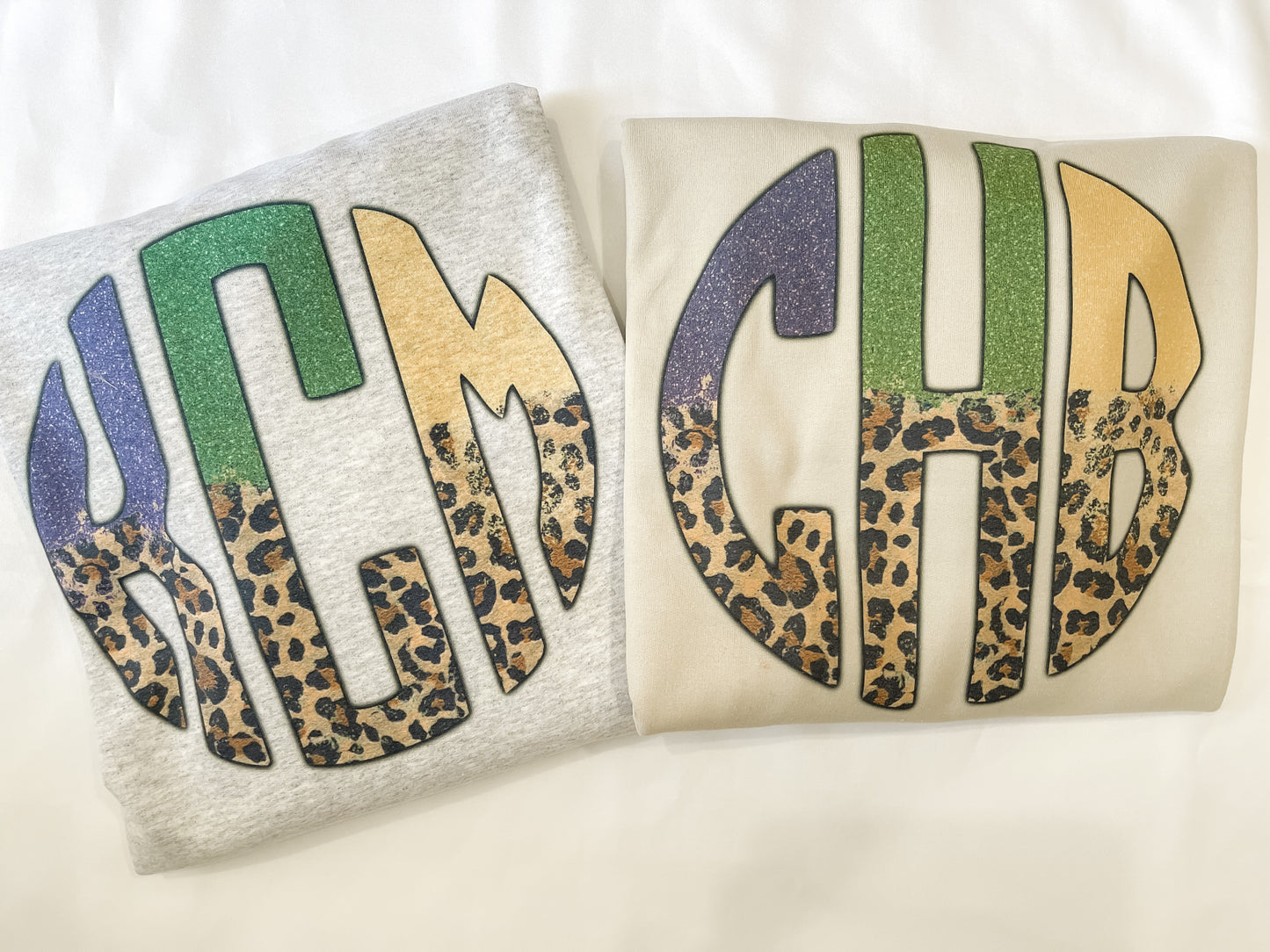 Mardi Gras Monogram Tee/Sweatshirt