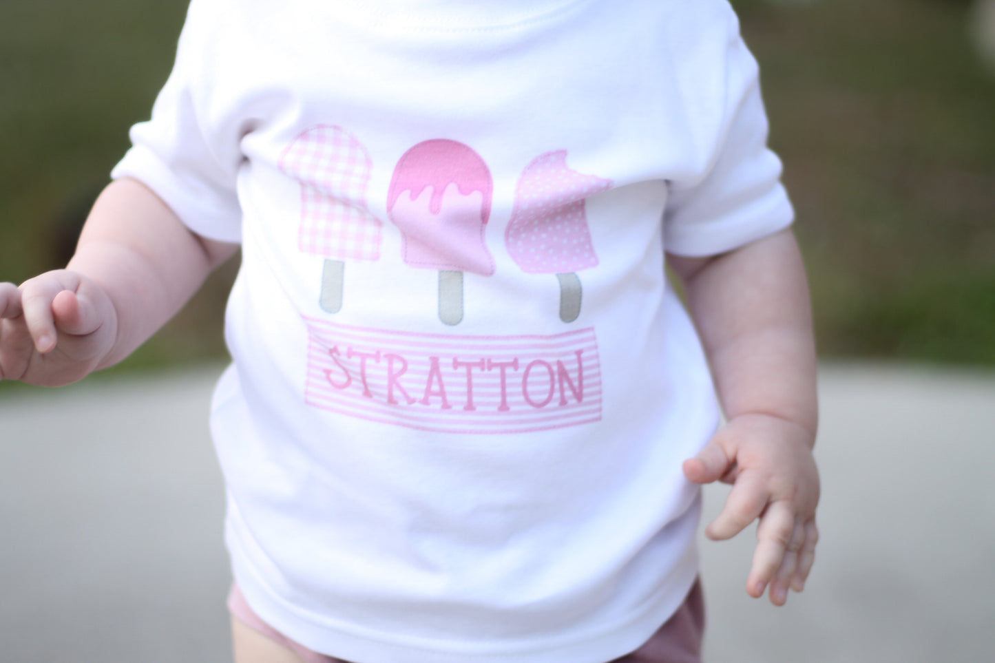 Personalized Ice Cream Trio Tee - Girl