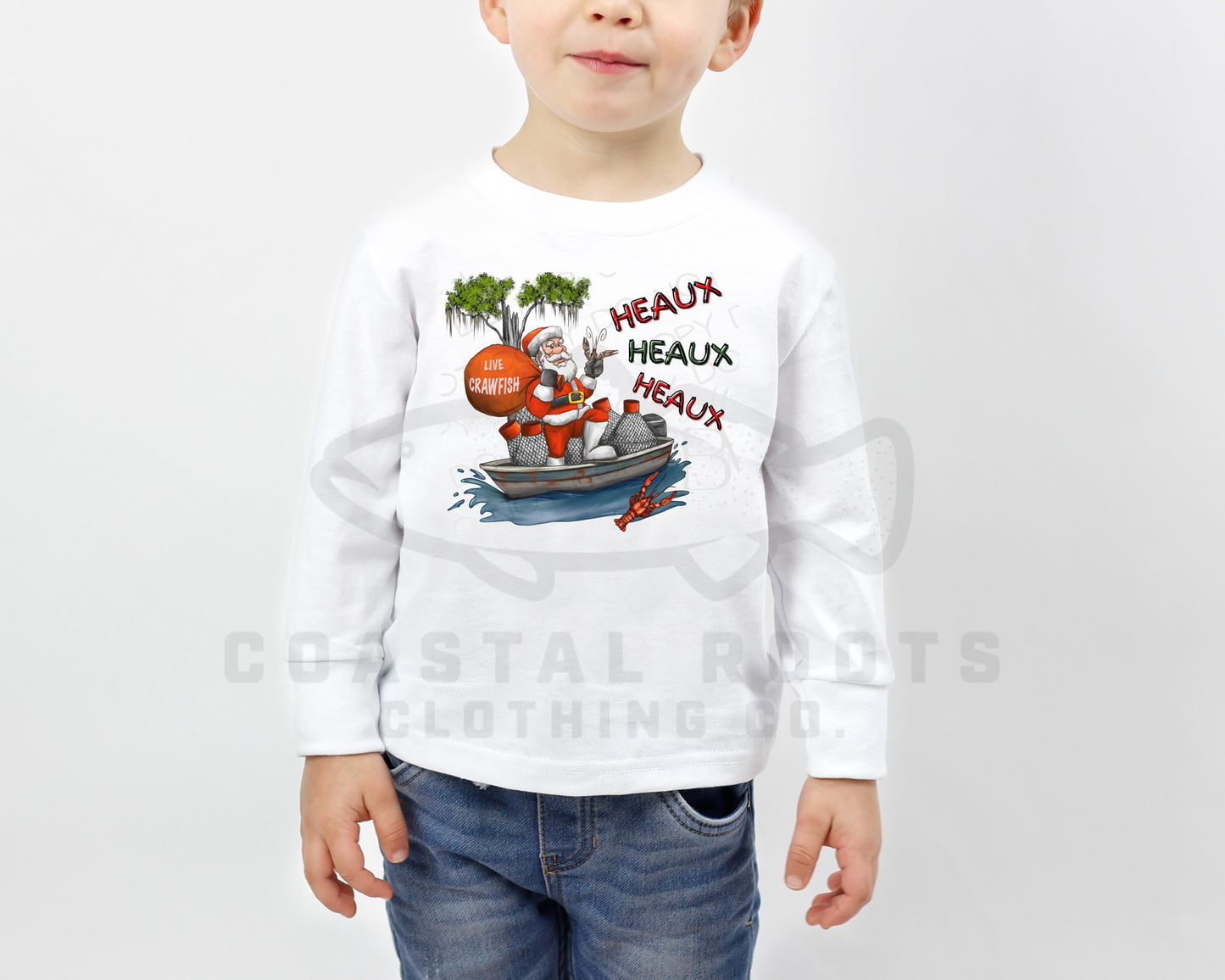 Heaux Heaux Heaux Cajun Santa Tee