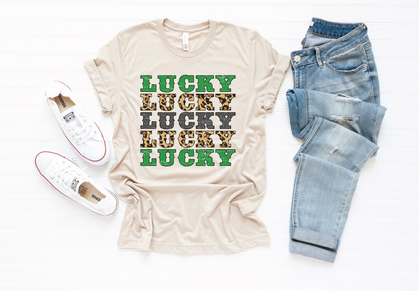 Lucky Stacked Tee/Sweatshirt - sublimation