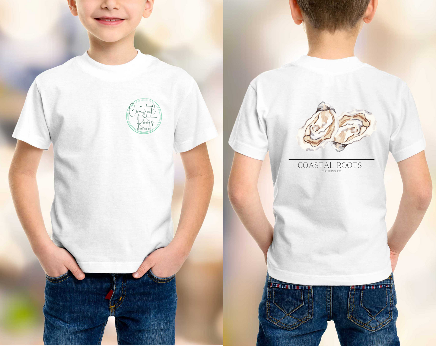 Coastal Roots Watercolor Oyster Tee