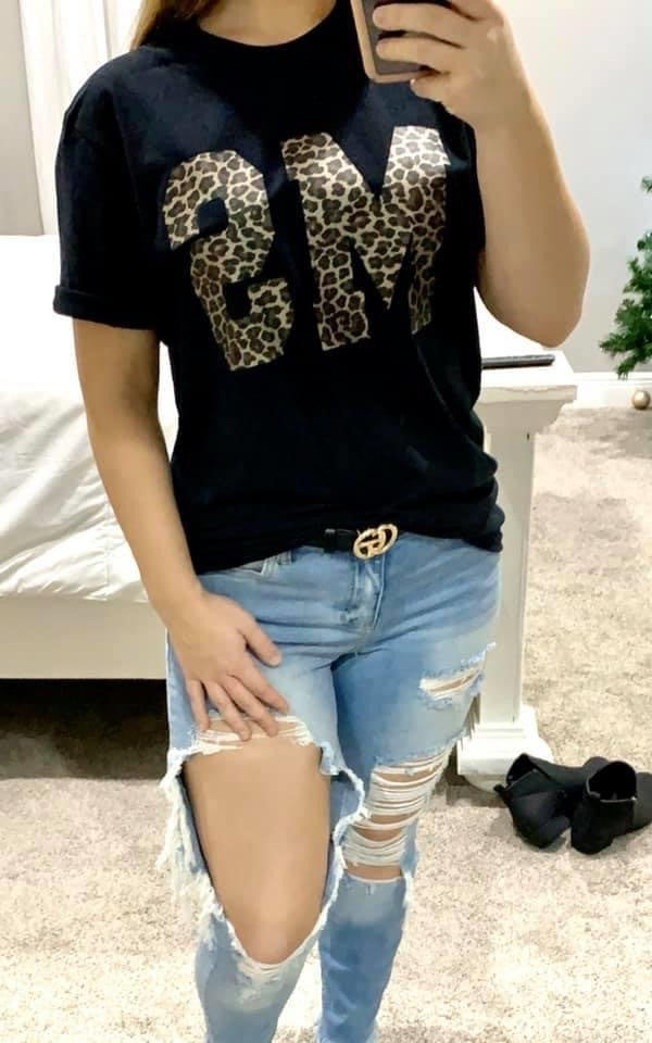 Leopard MS Tee