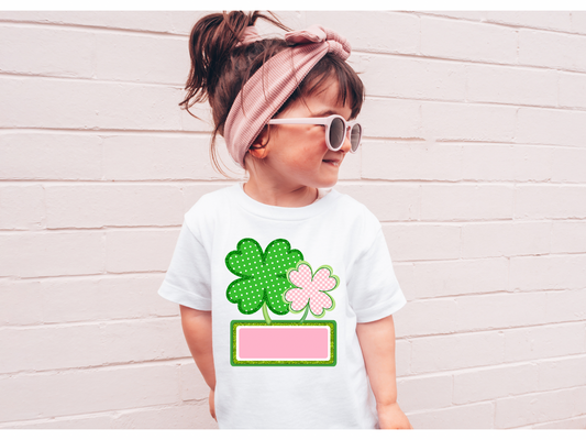 Pink Four Leaf Clover Tee