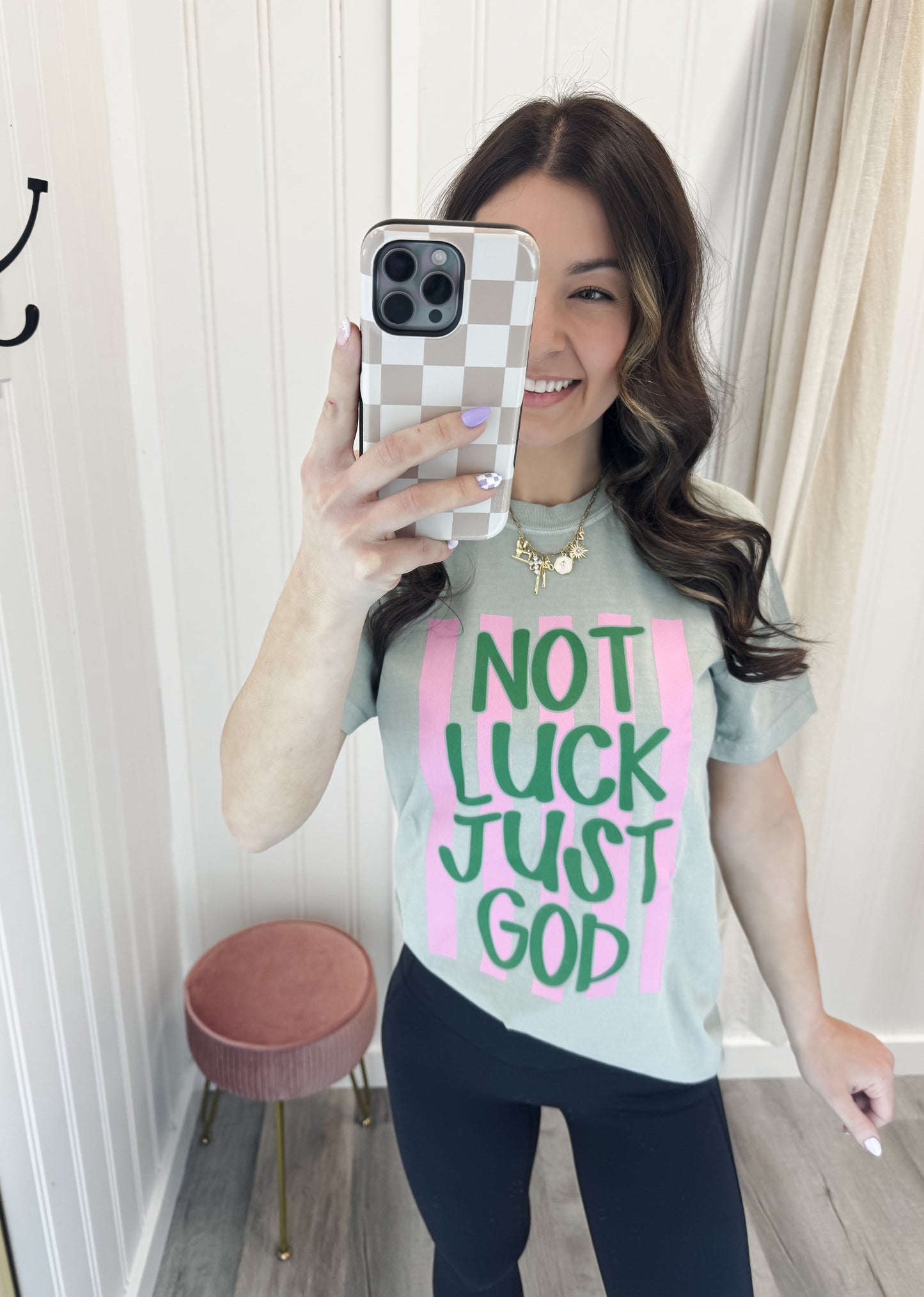 Not Luck, Just God Tee