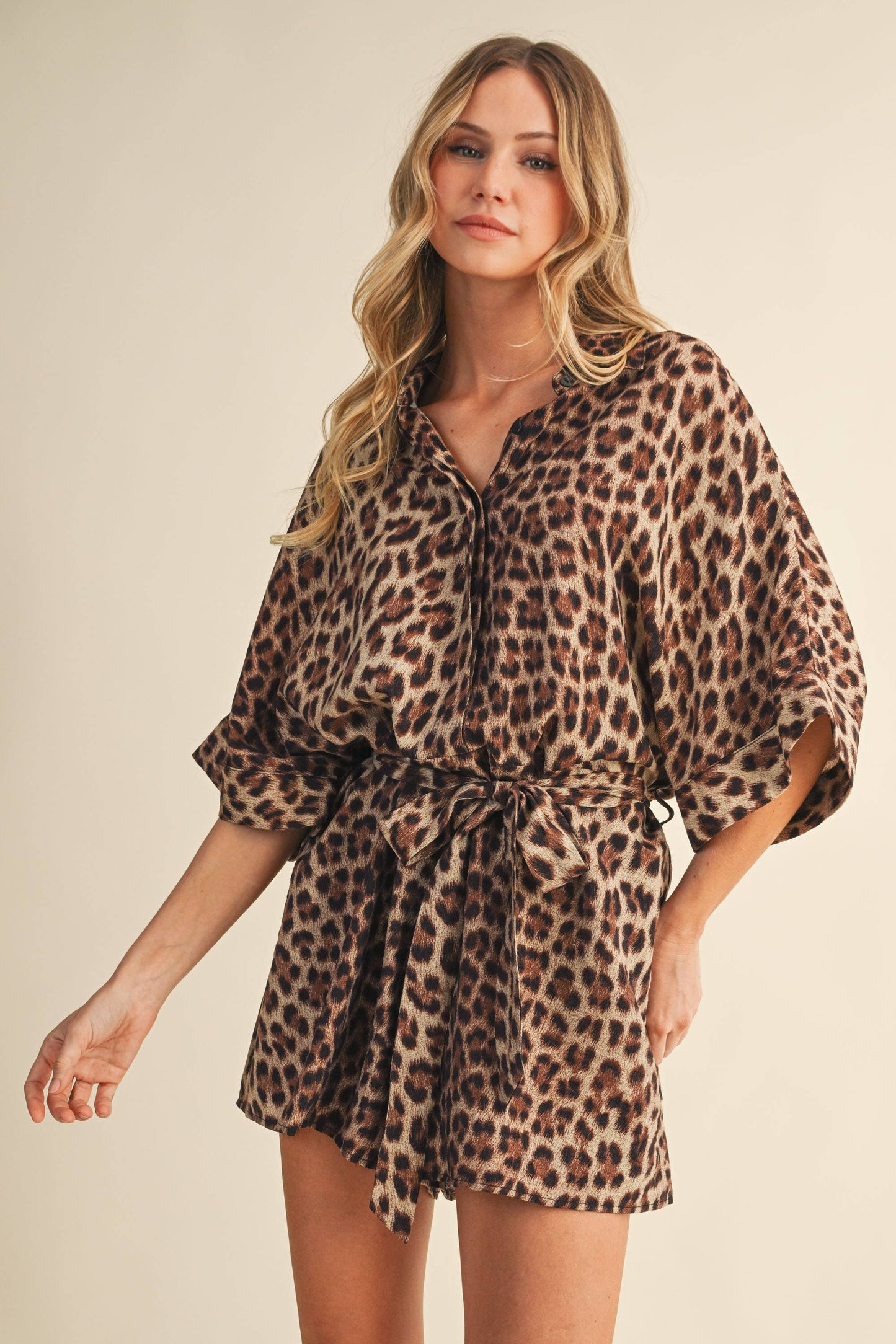 Leopard Print Romper