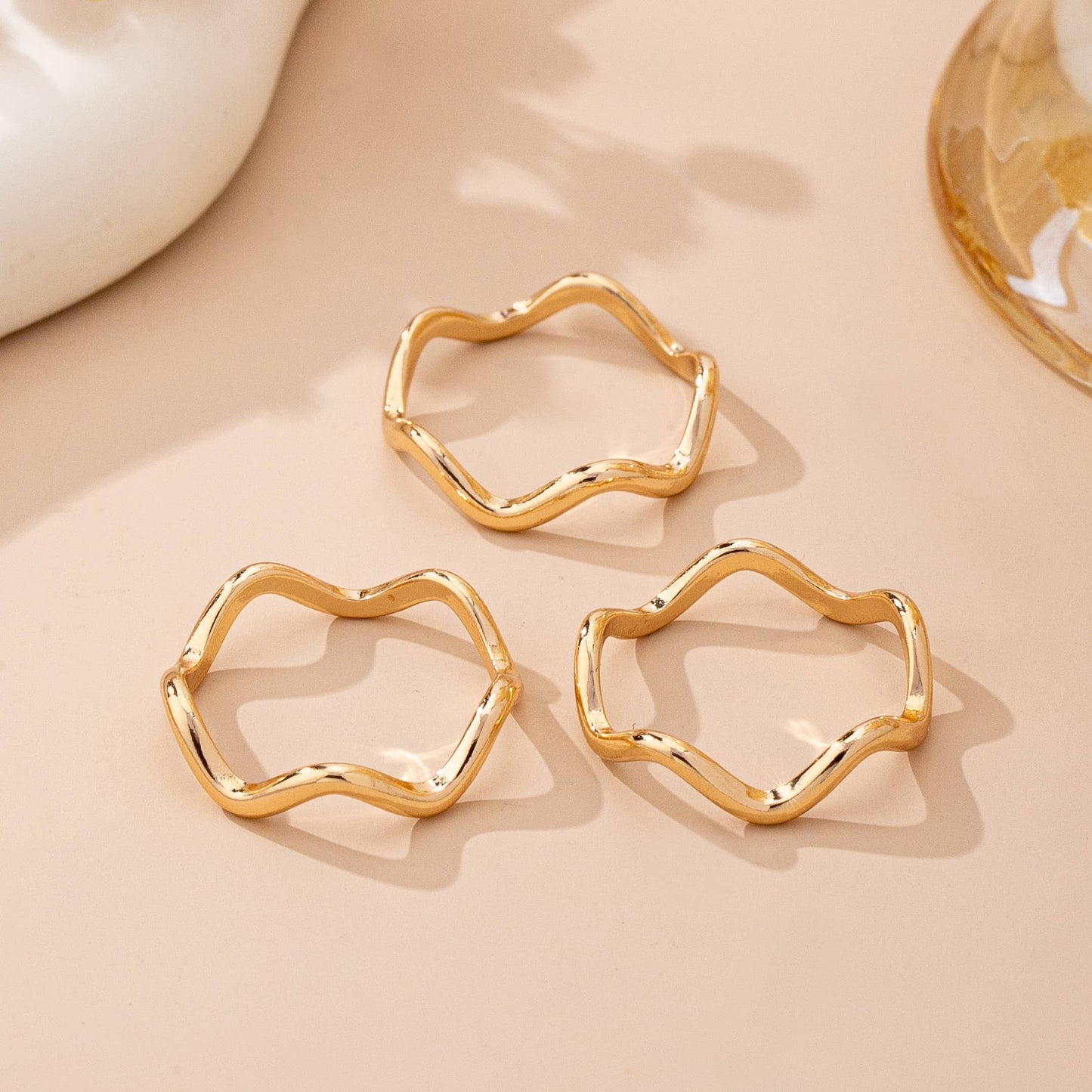 Organic Wavy Knot Gold Ring