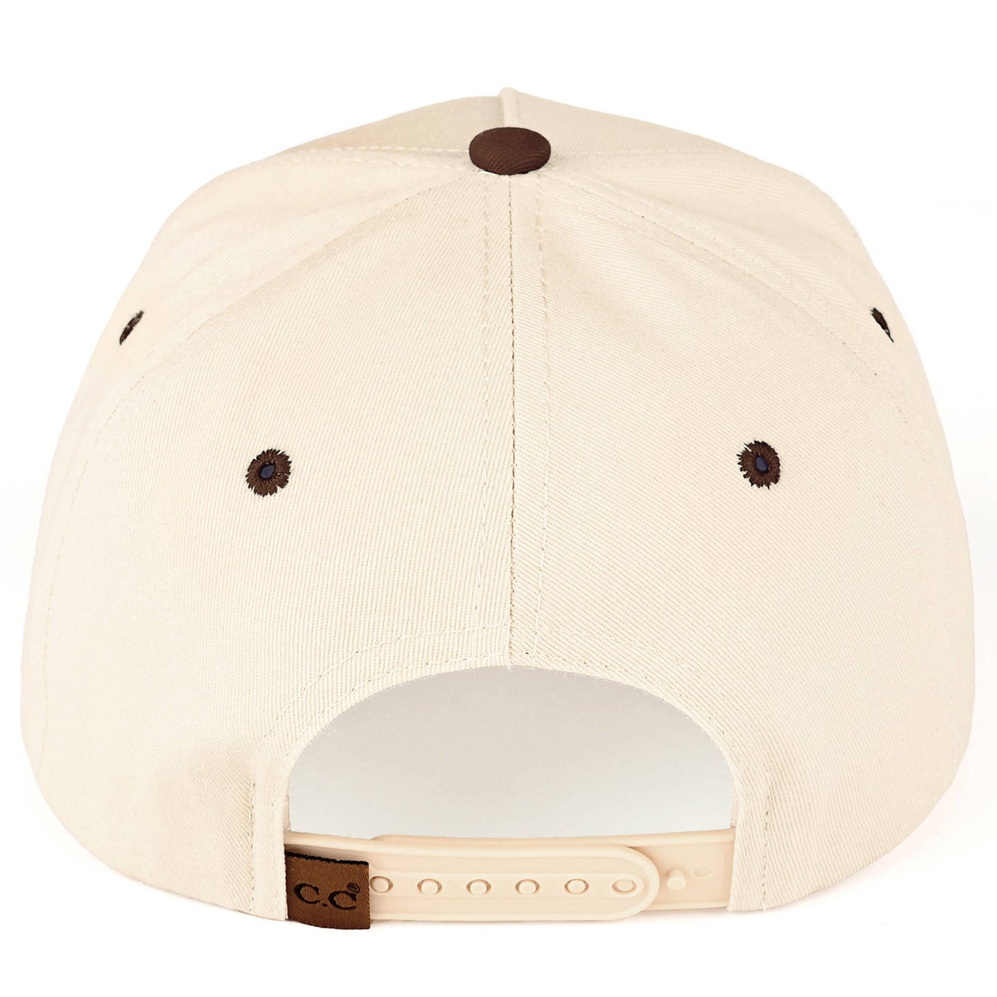C.C AMEN Embroidered Letter Two Tone Trucker Hat
