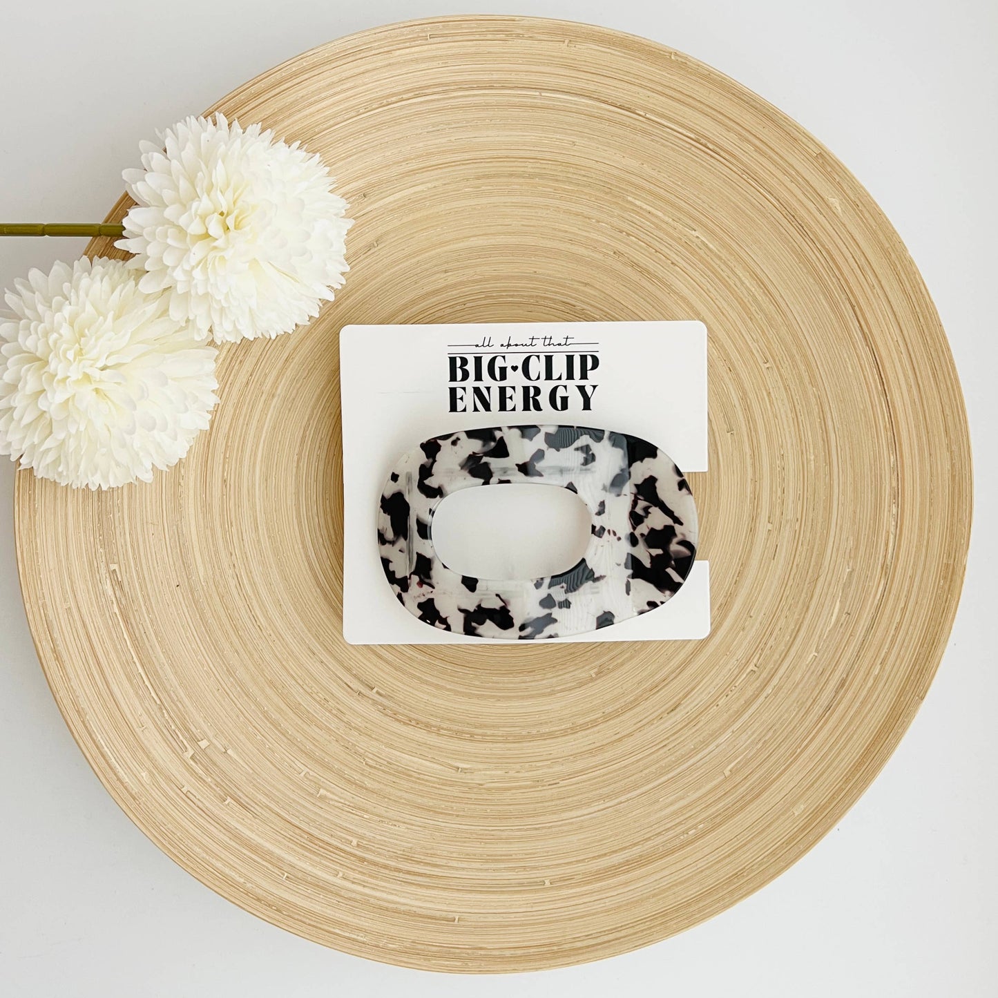 Large Flat Claw Clip | Big Clip Energy Funny Flat Hair Claw