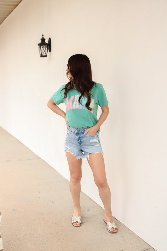 Lace & Floral Mama Tee