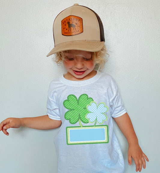 Blue Four Leaf Clover Tee