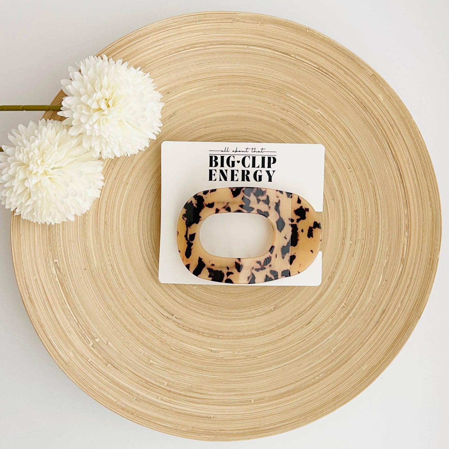 Large Flat Claw Clip | Big Clip Energy Funny Flat Hair Claw
