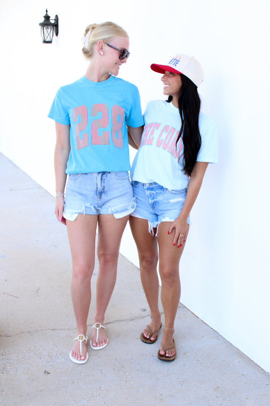 228 Striped Patriotic Tee