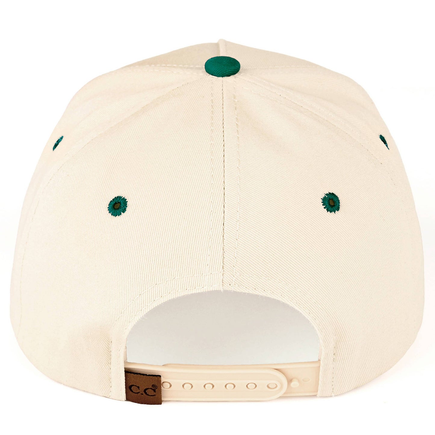 C.C AMEN Embroidered Letter Two Tone Trucker Hat