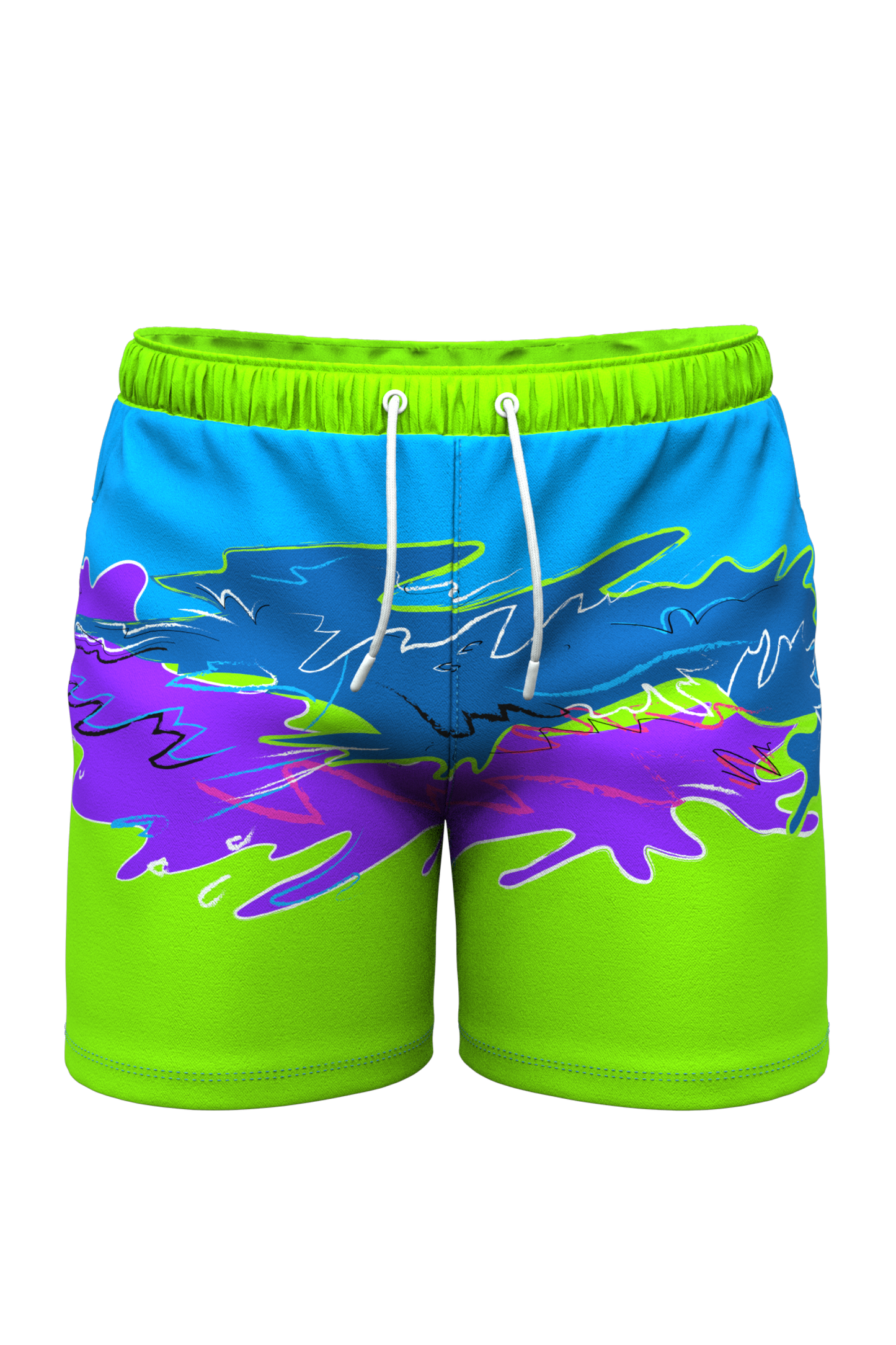 Ball Hammock® Pouch 5" Swim Trunks | The Snack Shack Neon