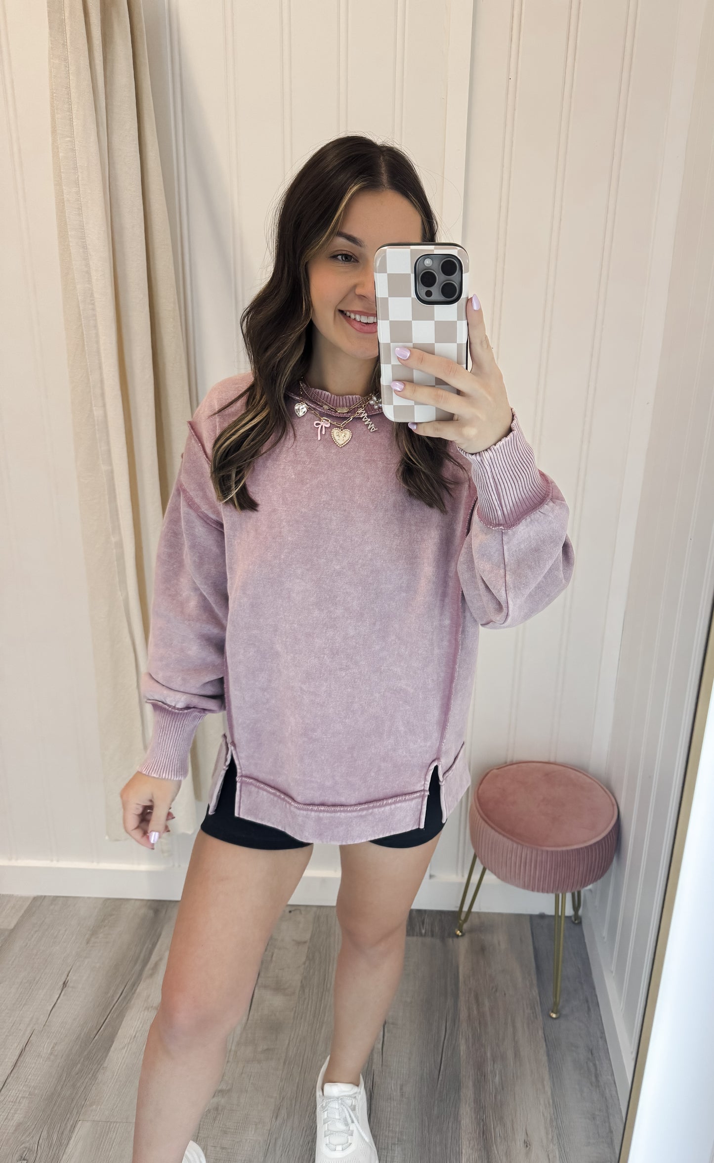 Exposed Seam Sweatshirt