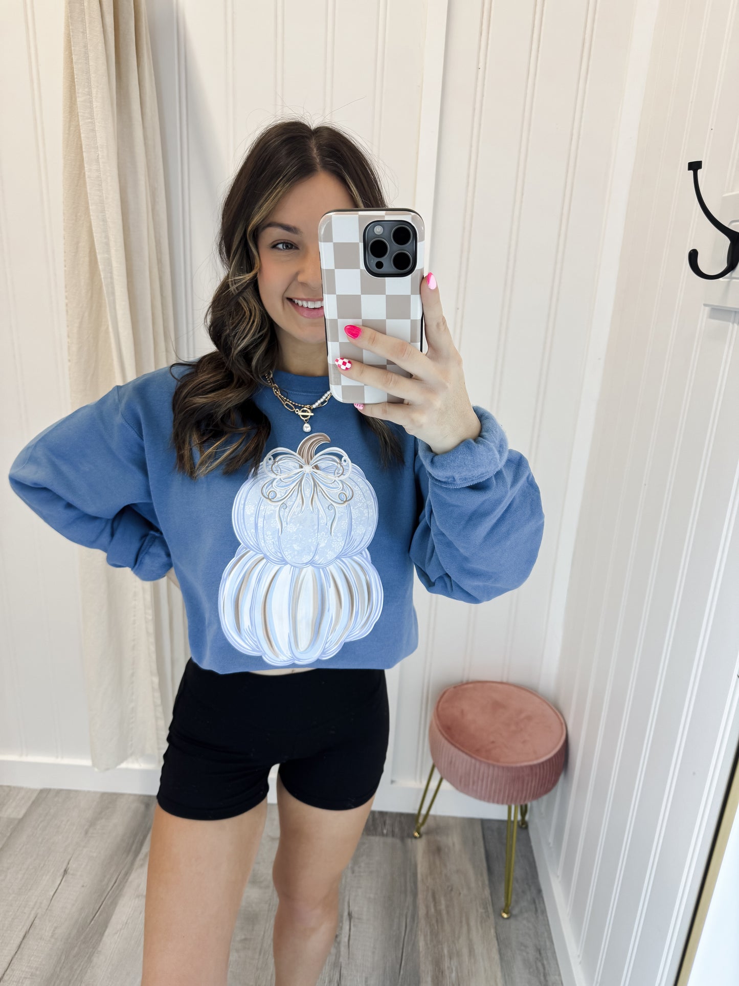 Stacked Blue Pumpkins Sweatshirt
