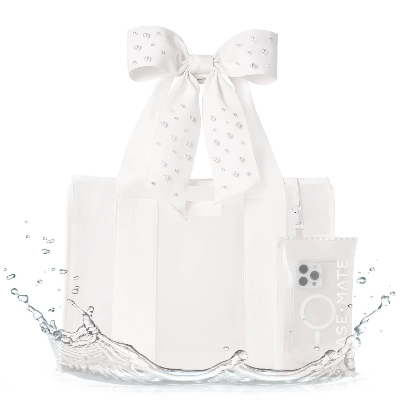 Special Edition Bow Ivory Pearl Beach Jelly Tote