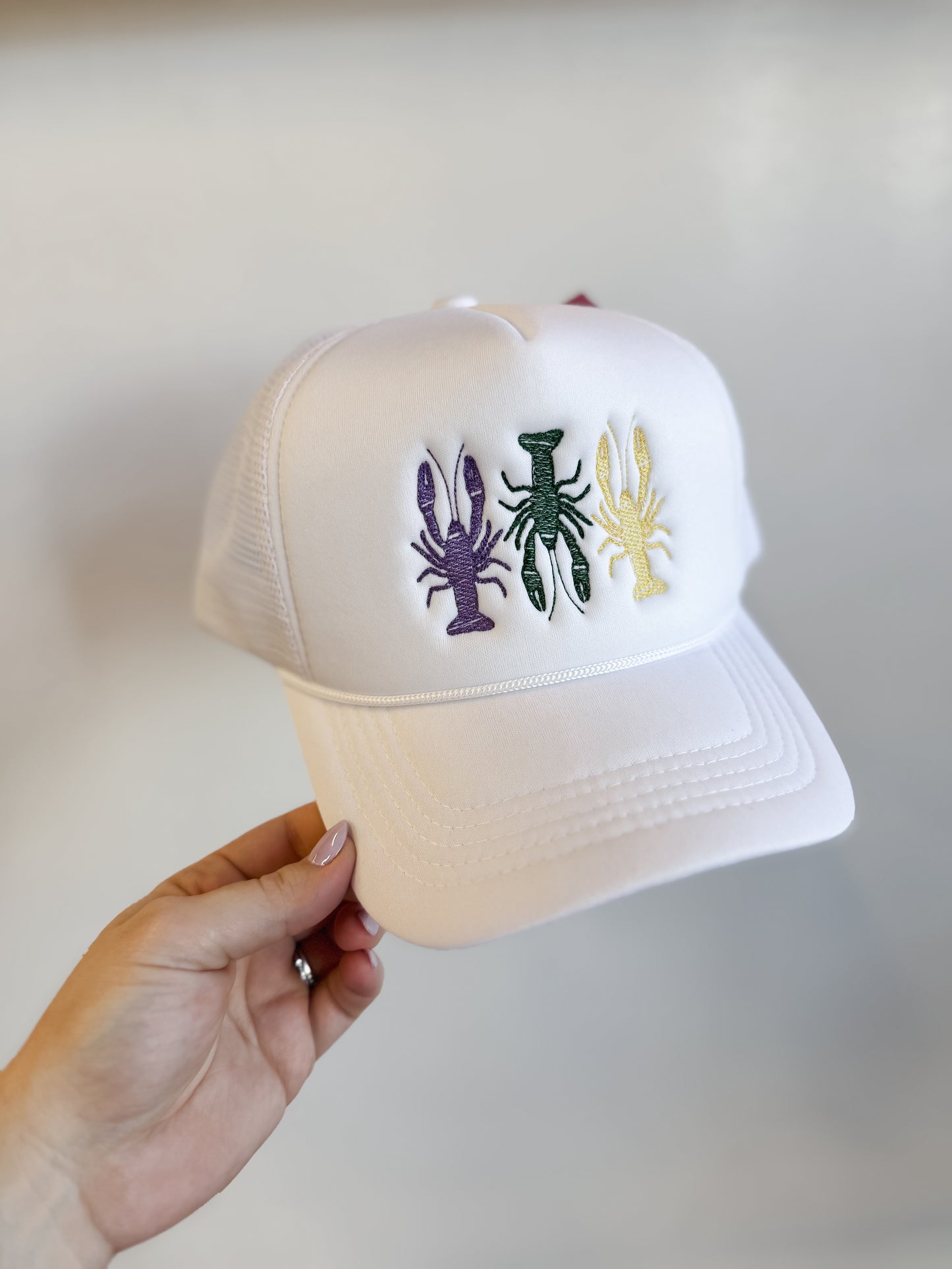 Mardi Gras Crawfish Trio Foam Trucker Hat