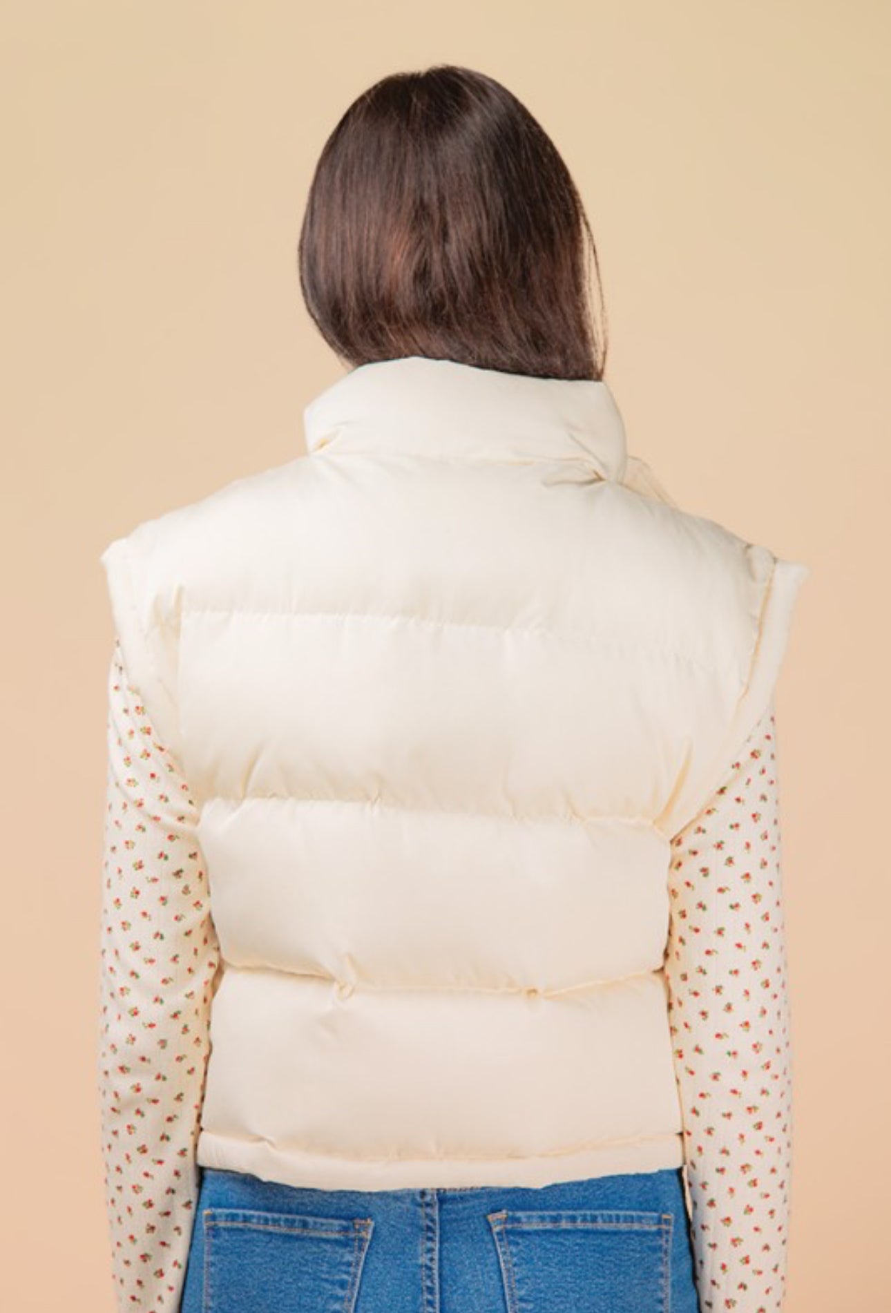 Mock Neck Puffer Vest