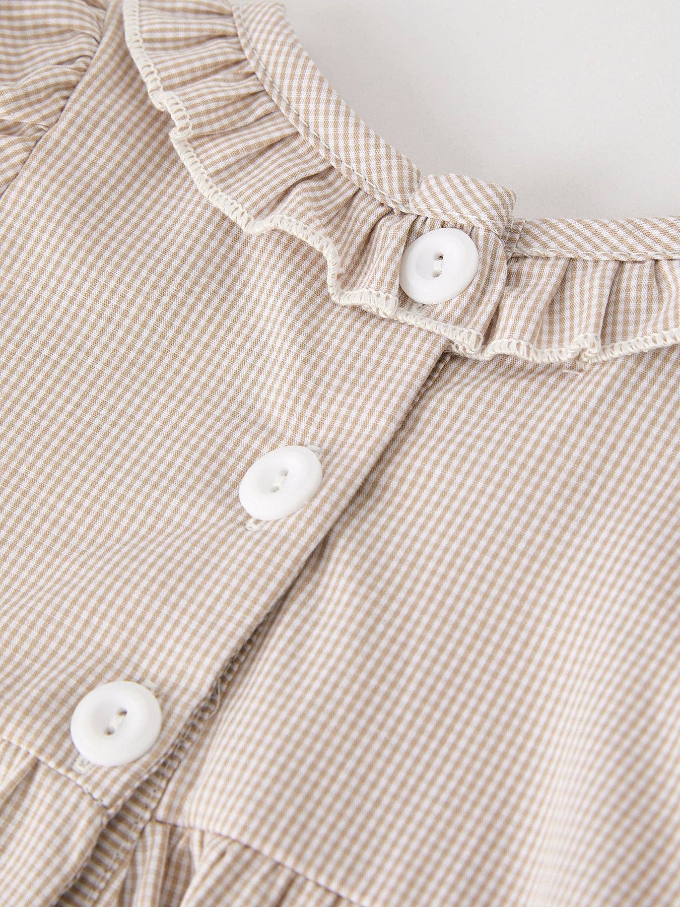 Halloween & Thanksgiving Pumpkin Embroidery Smock Plaid Baby Girl Romper