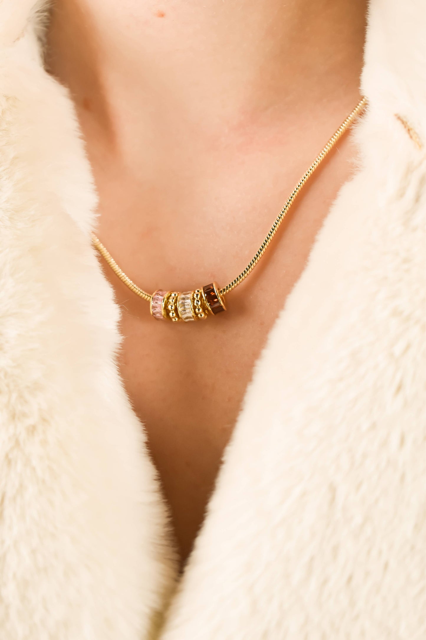 Sophia Snake Chain Necklace (Threader Chain for Charms) 