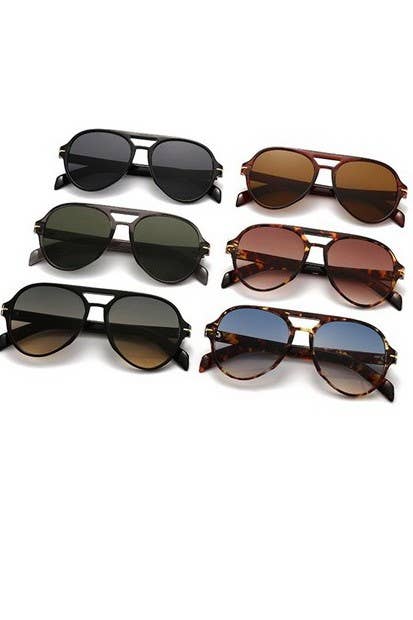 AVIATION ACETATE ASSORTED SUNGLASSES