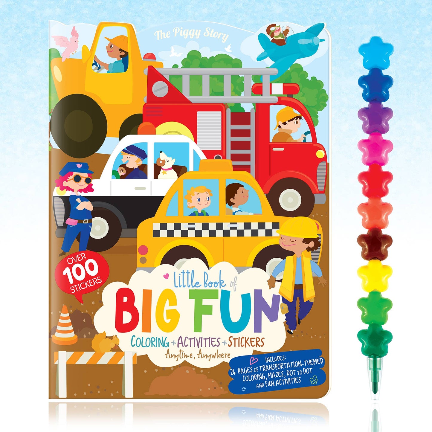 Crazy Car Town Easter Basket Activity Gift Pack for Kids