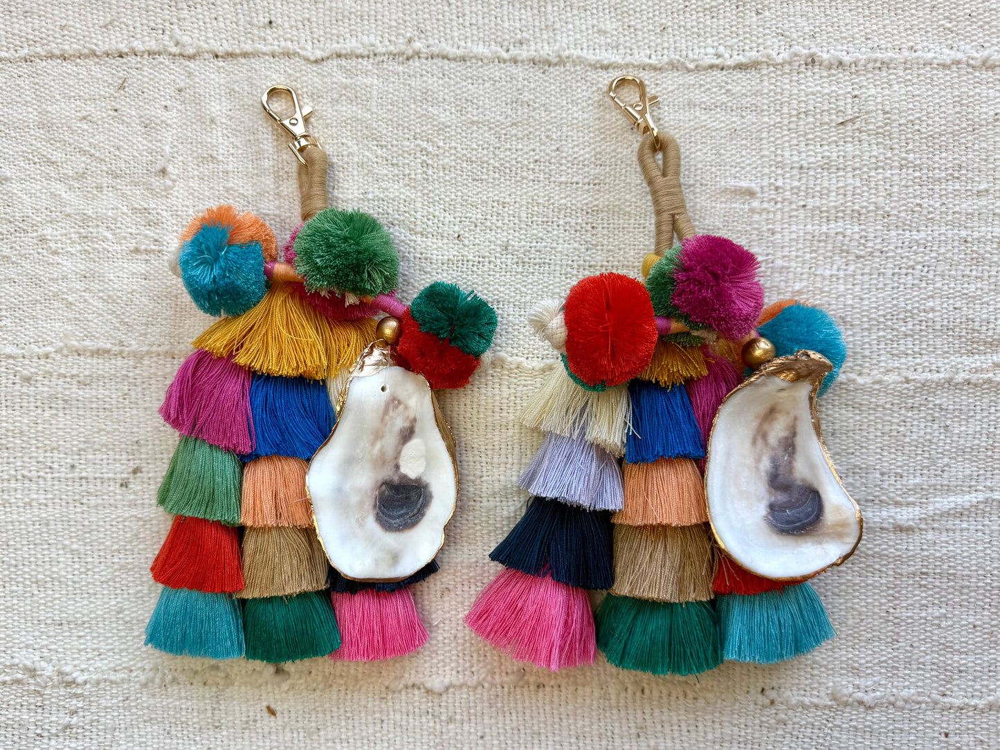 Tassel & oyster bag charm