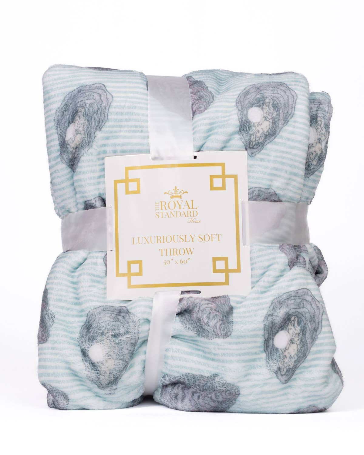 Awe Shucks Throw   Blue/Grey   50x60