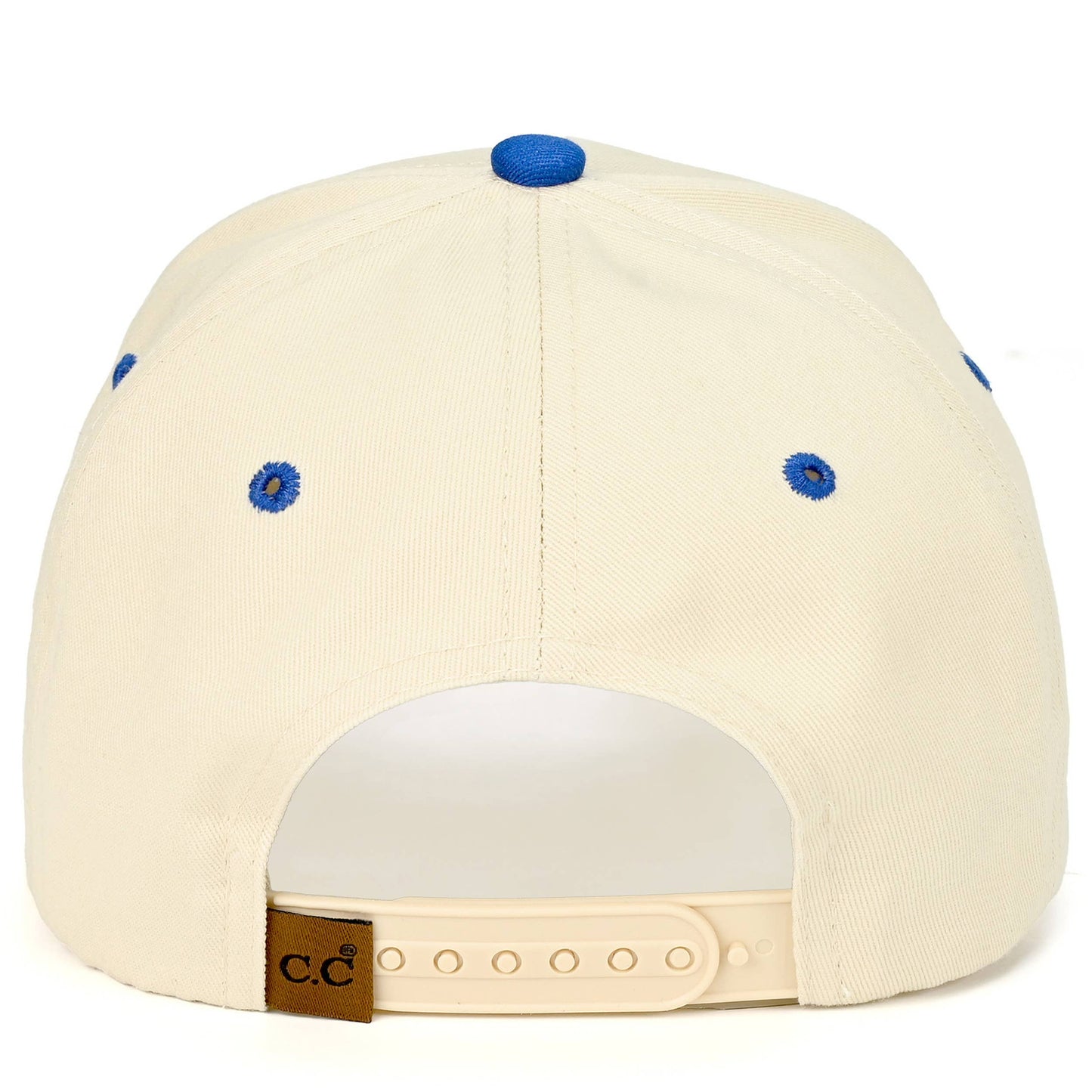 C.C AMEN Embroidered Letter Two Tone Trucker Hat