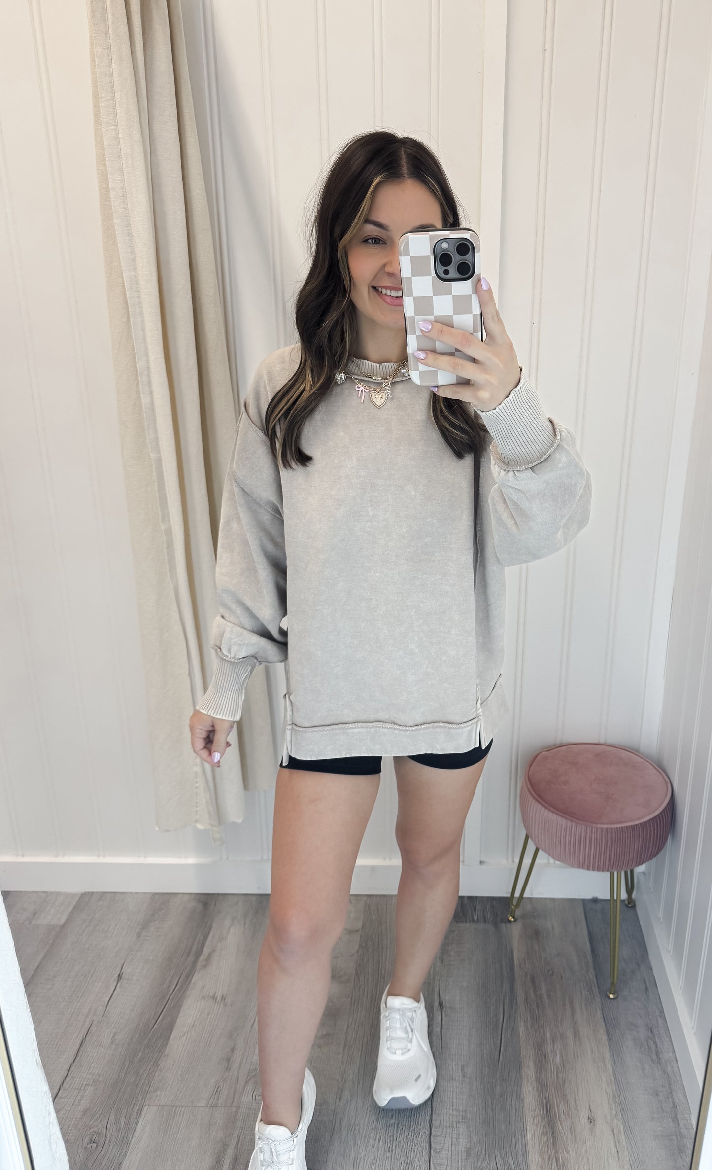 Exposed Seam Sweatshirt