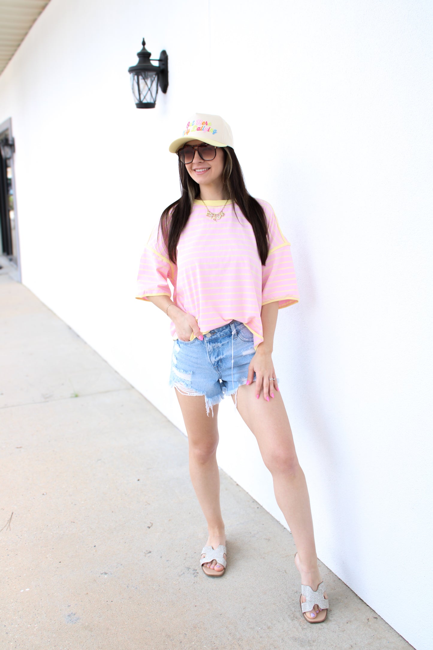 Striped Relaxed Fit Knit Tee