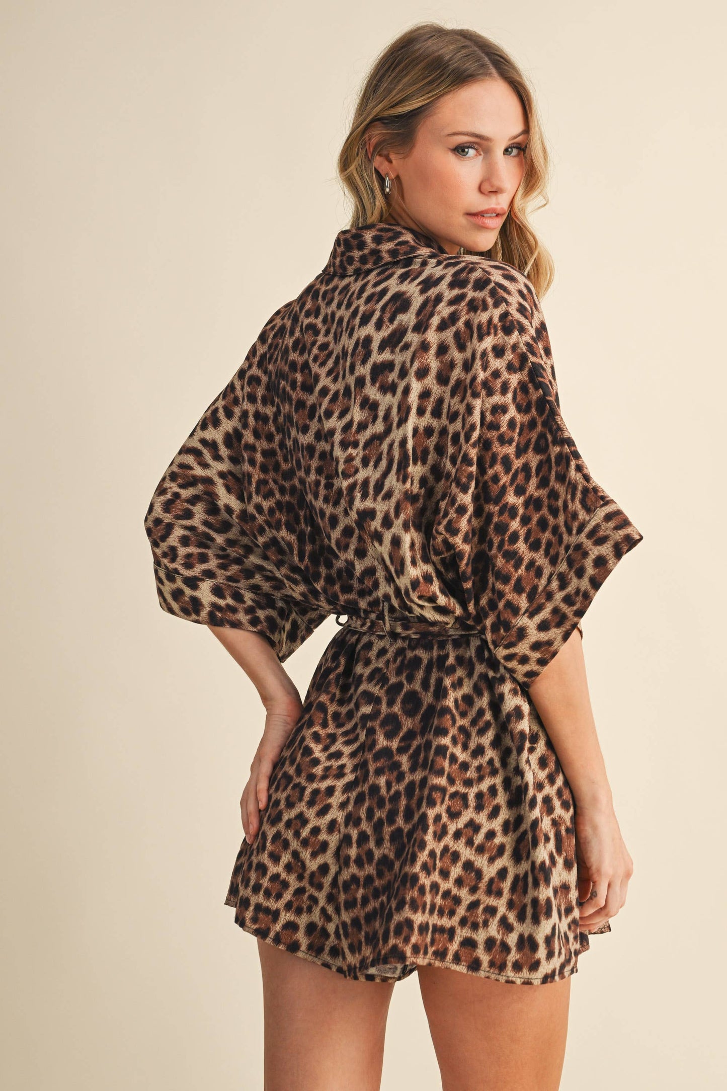 Leopard Print Romper