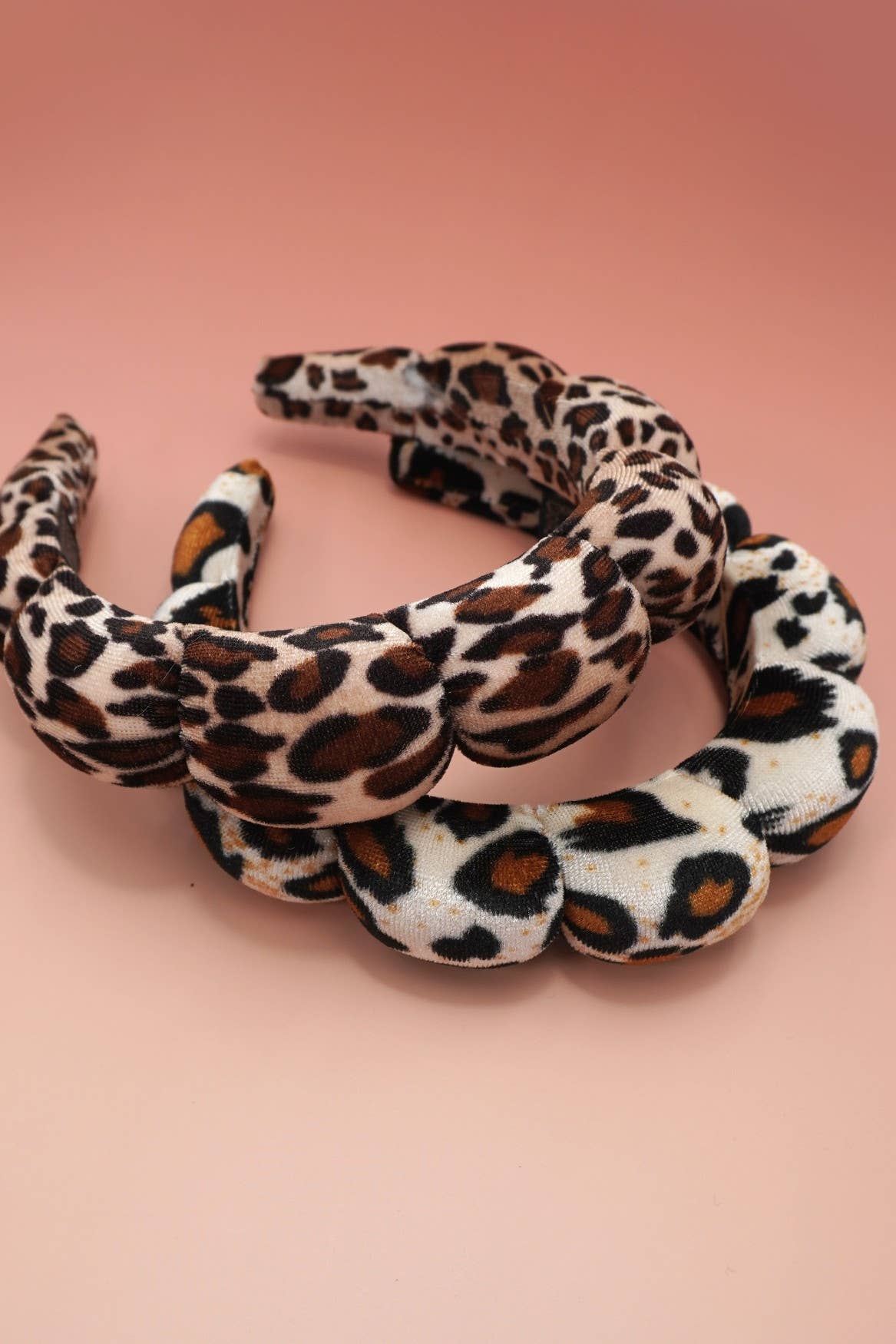 SPA SPONGE LEOPARD ANIMAL SCALLOPED HEADBAND