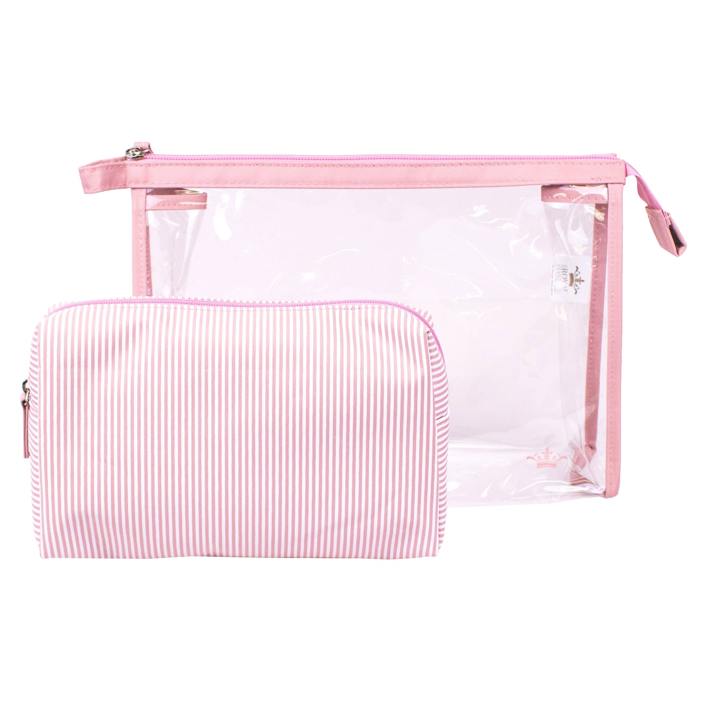 Mia Cosmetic Set   Pink   12x8.25x3.5   Set of 2