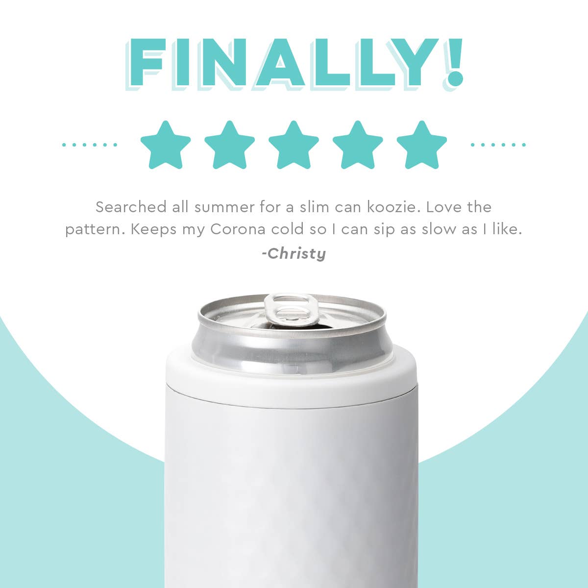 Golf Ball Skinny Can Cooler (12oz)
