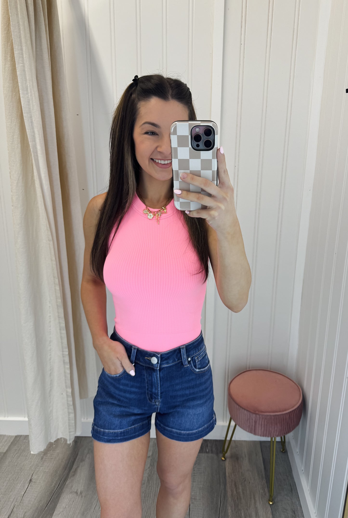 Seamless Built In Bra Crop Tank