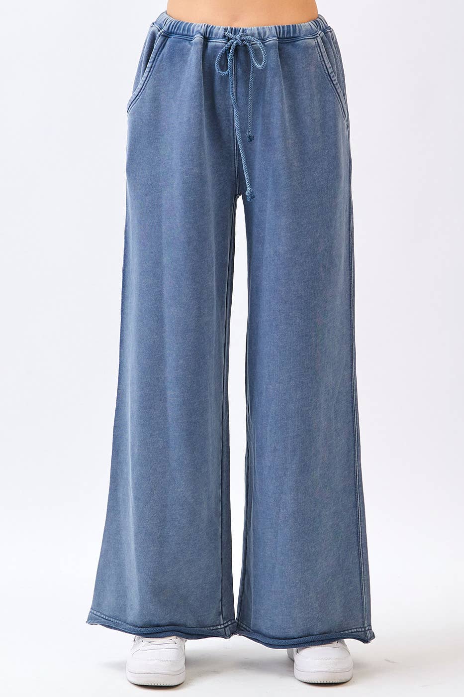 Washed Wide Leg Pants